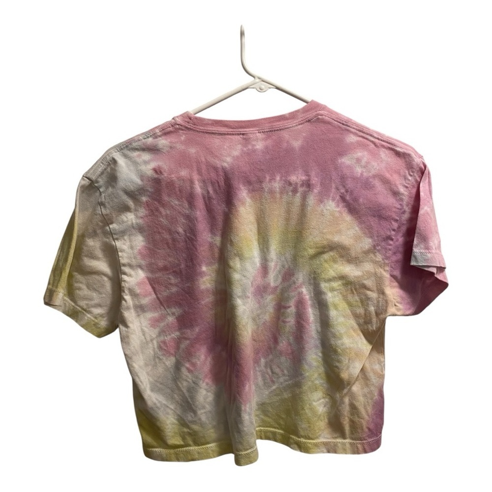BODCOMPLEX Upstate Is Great Tie-Dye Graphic Women's Crop Top T-Shirt Size L NY - Picture 6 of 6